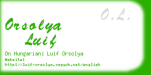 orsolya luif business card